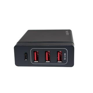 LogiLink  Adaptateur pour chargeur USB, 3 ports USB-A + 1 port USB-C, 60 W 