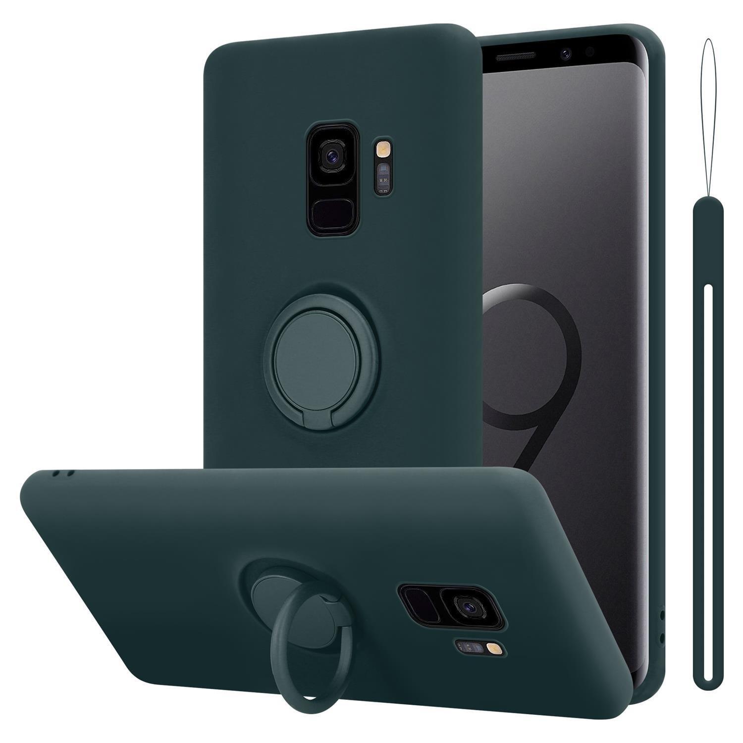 Cadorabo  Housse compatible avec Samsung Galaxy S9 - Coque de protection en silicone TPU flexible avec anneau 