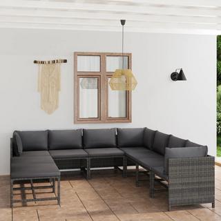 VidaXL Garten-lounge-set poly-rattan  