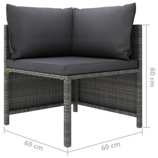 VidaXL Garten-lounge-set poly-rattan  