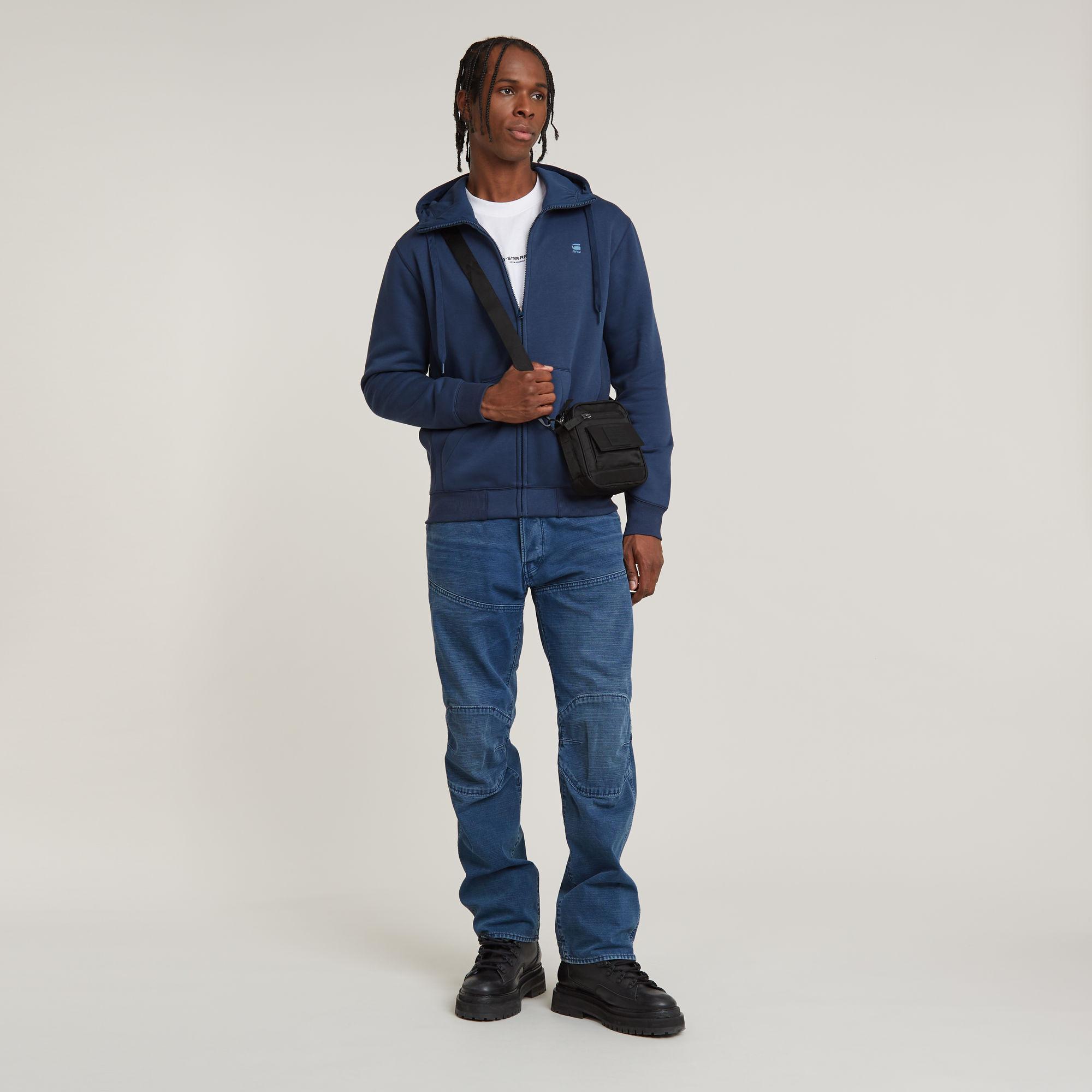 G-STAR RAW  felpa con cerniera a cappuccio premium core 