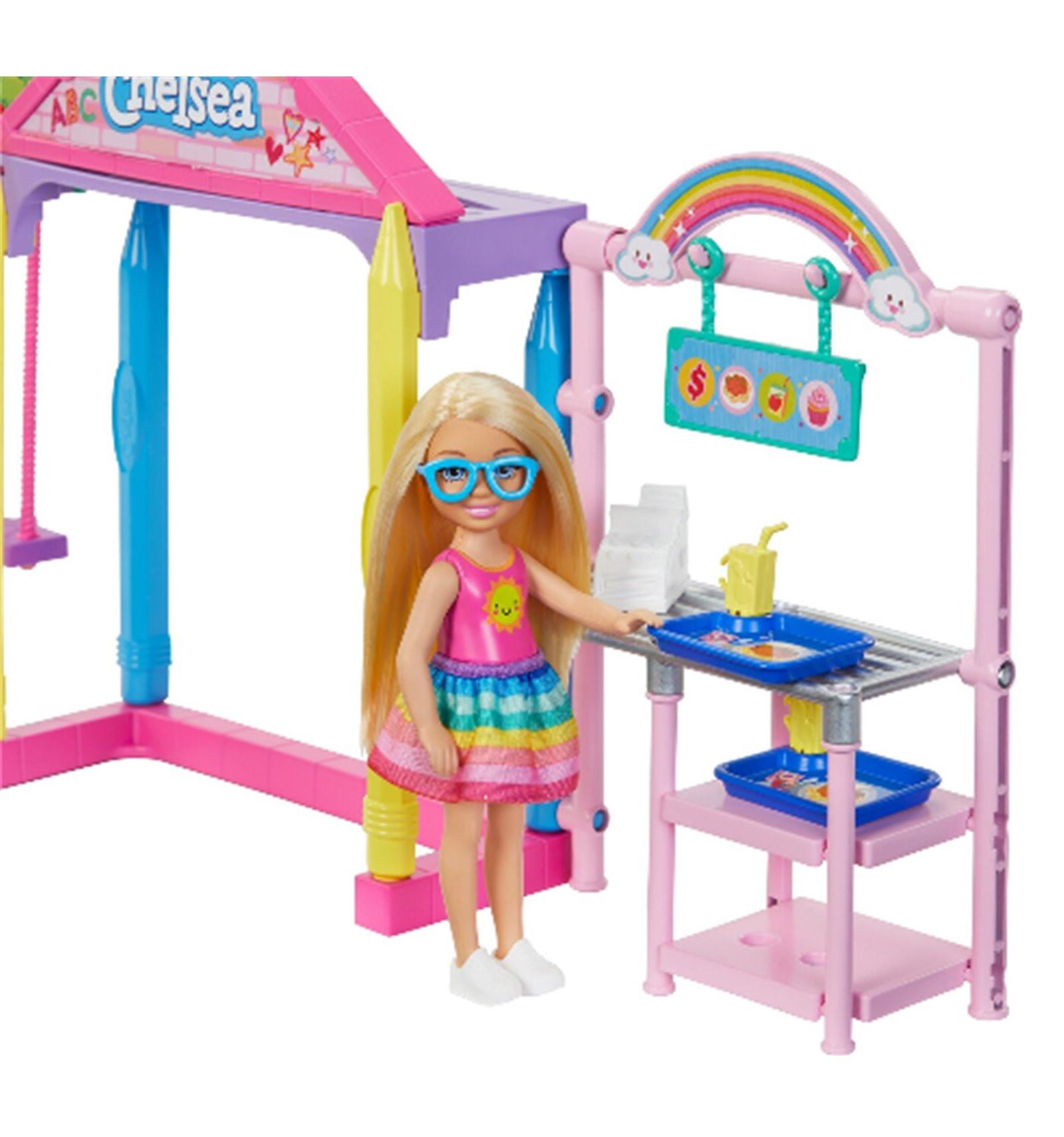 Barbie  Chelsea Schule mit Puppe Spielset 