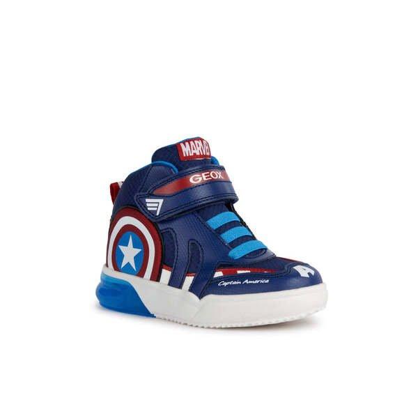 GEOX  scarpe da ginnastica alte da bambino grayjay 