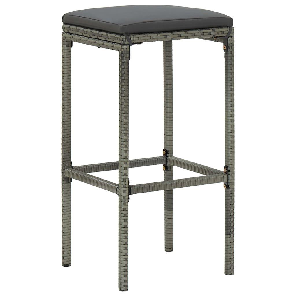 VidaXL Tabouret de bar rotin synthétique  