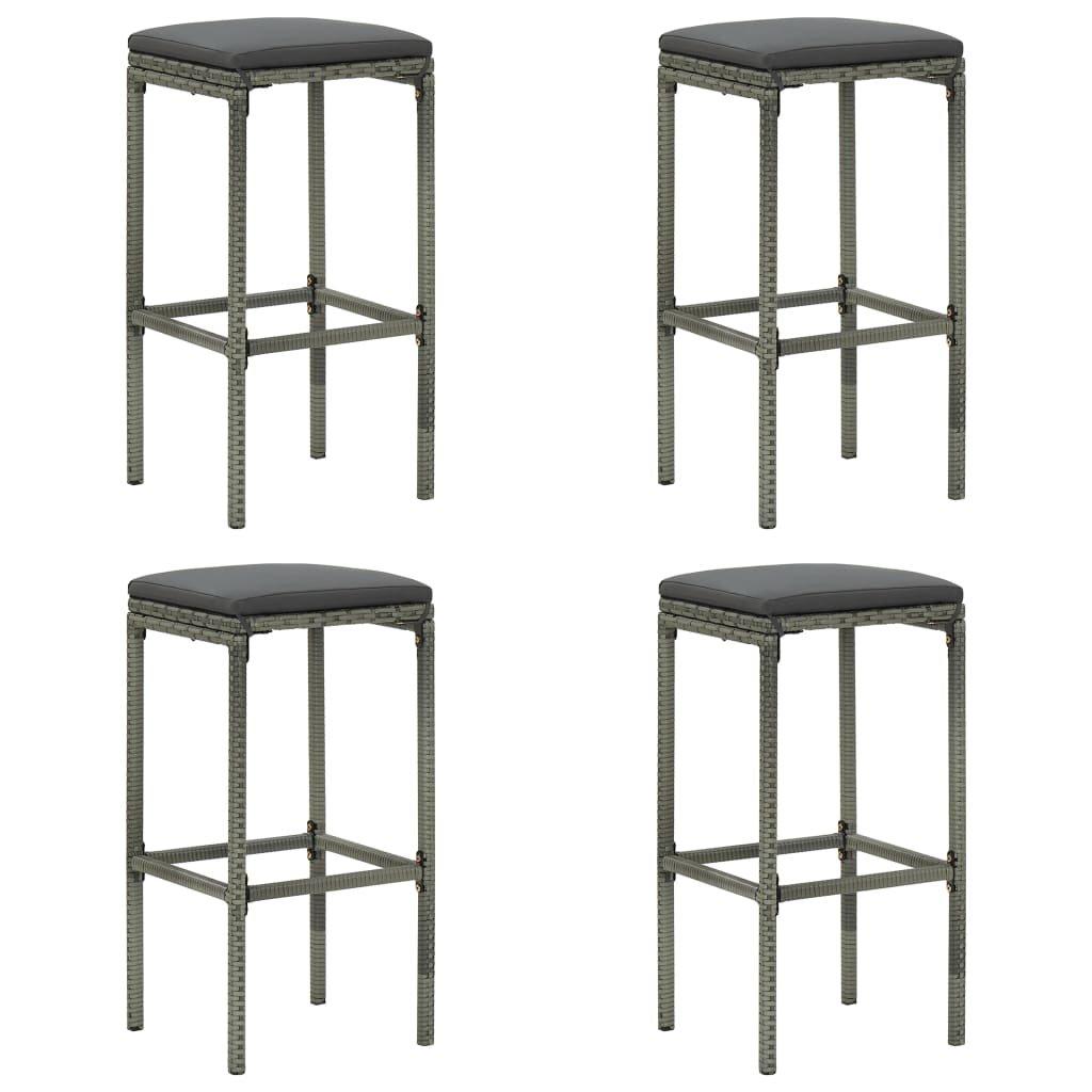 VidaXL Tabouret de bar rotin synthétique  