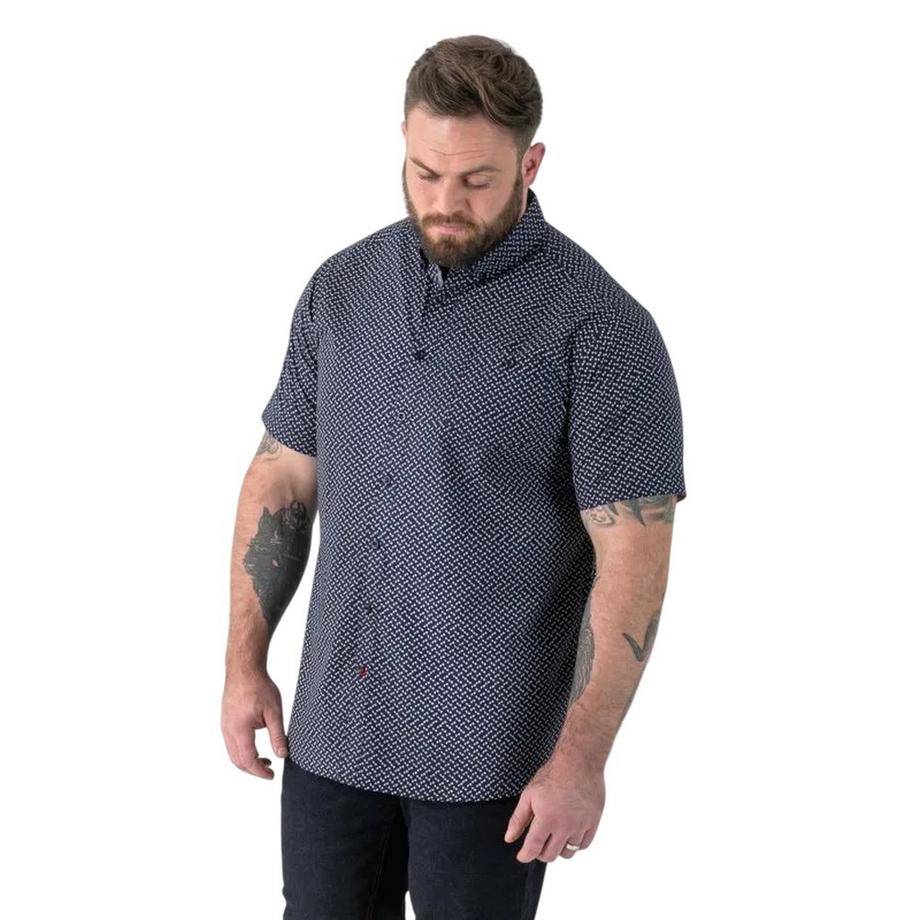Duke  D555 Chemise Manches Courtes Motiftyle Icône Grande Taille Melrose 