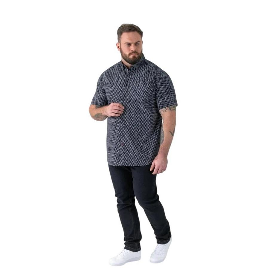 Duke  D555 Chemise Manches Courtes Motiftyle Icône Grande Taille Melrose 