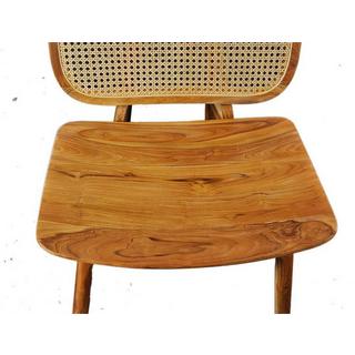 mutoni Sedia poltrona rattan teak naturale  