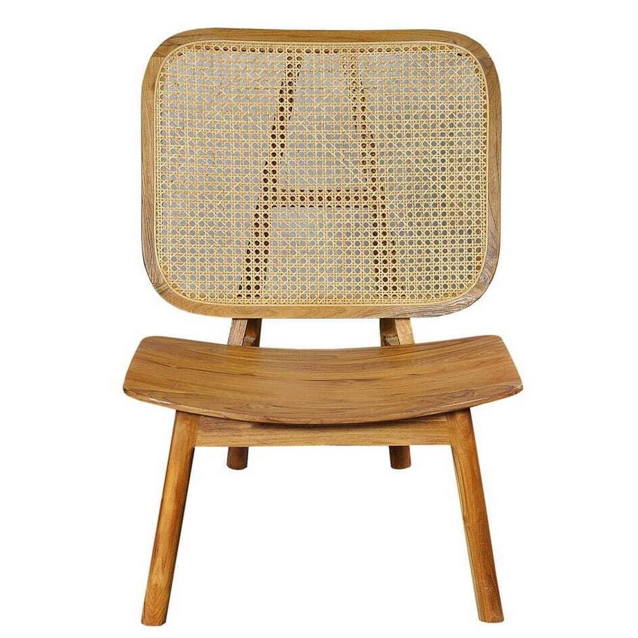 mutoni Chaise Fauteuil Rattan teck naturel  