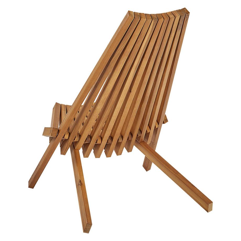 Beliani Lot de 2 chaises de jardin en Acacia Moderne BELLANO  