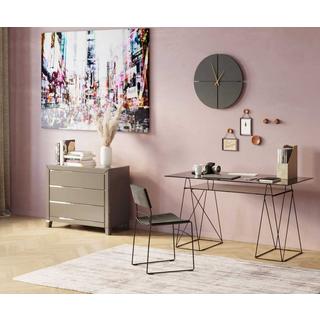 KARE Design Table Polar noir 8mm ESG 135x65  