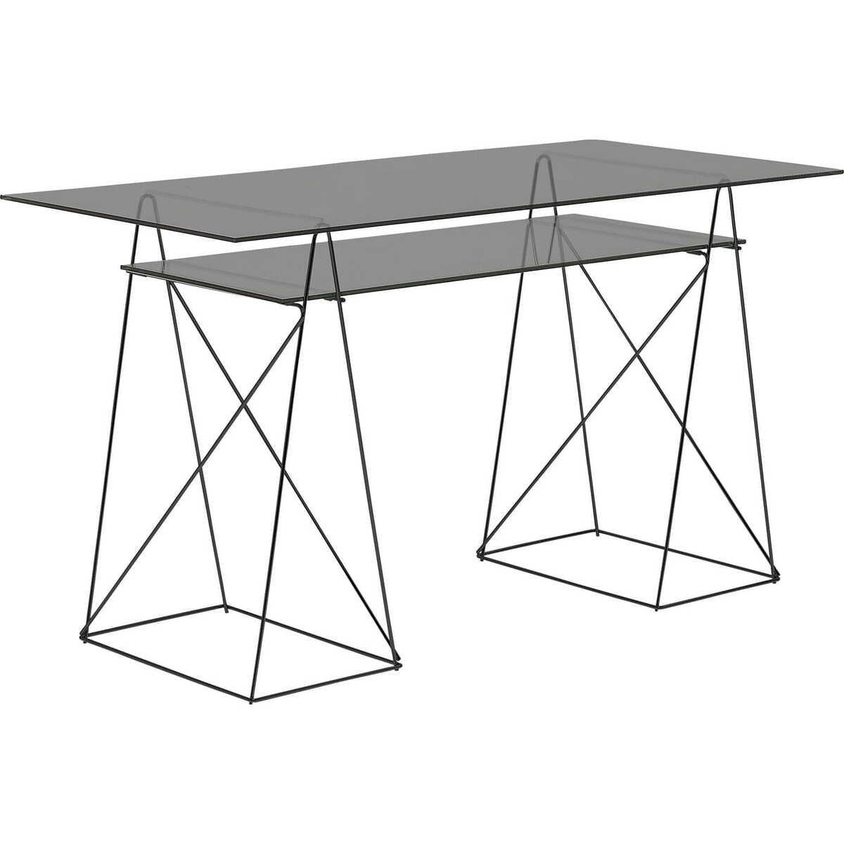 KARE Design Table Polar noir 8mm ESG 135x65  
