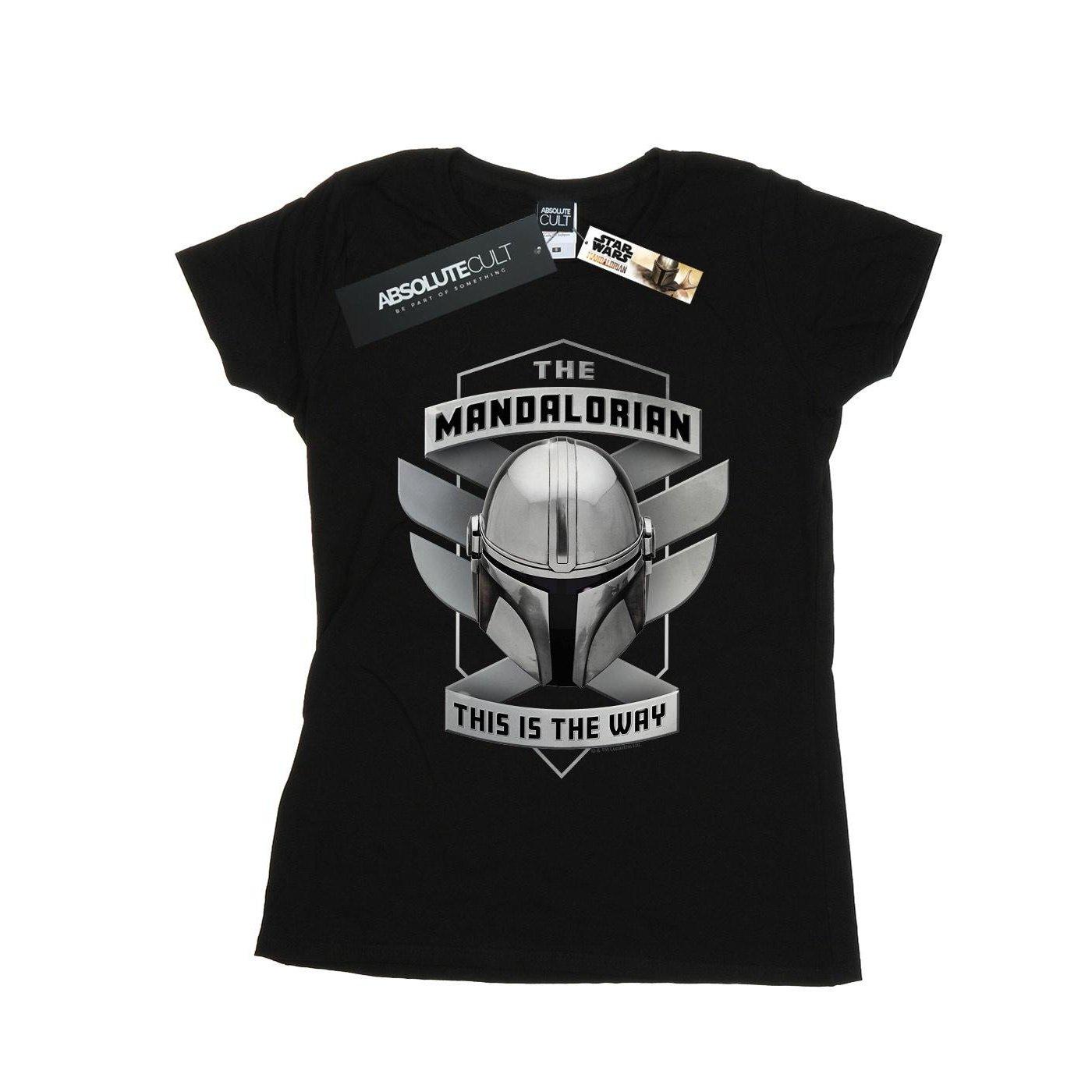 Image of The Mandalorian This Is The Way Mando Tshirt Damen Schwarz L