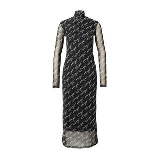 HUGO Neshy Langarm Midi Kleid  