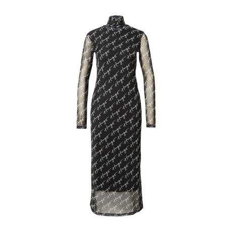 HUGO Neshy Langarm Midi Kleid  