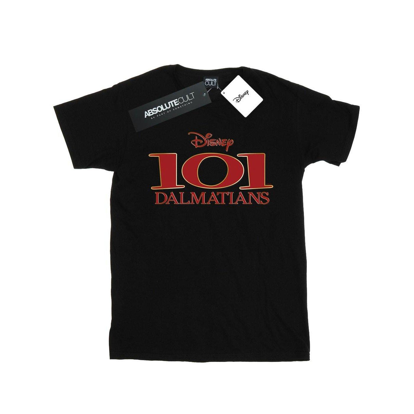 Image of 101 Dalmatians Logo Tshirt Unisex Schwarz 152-158