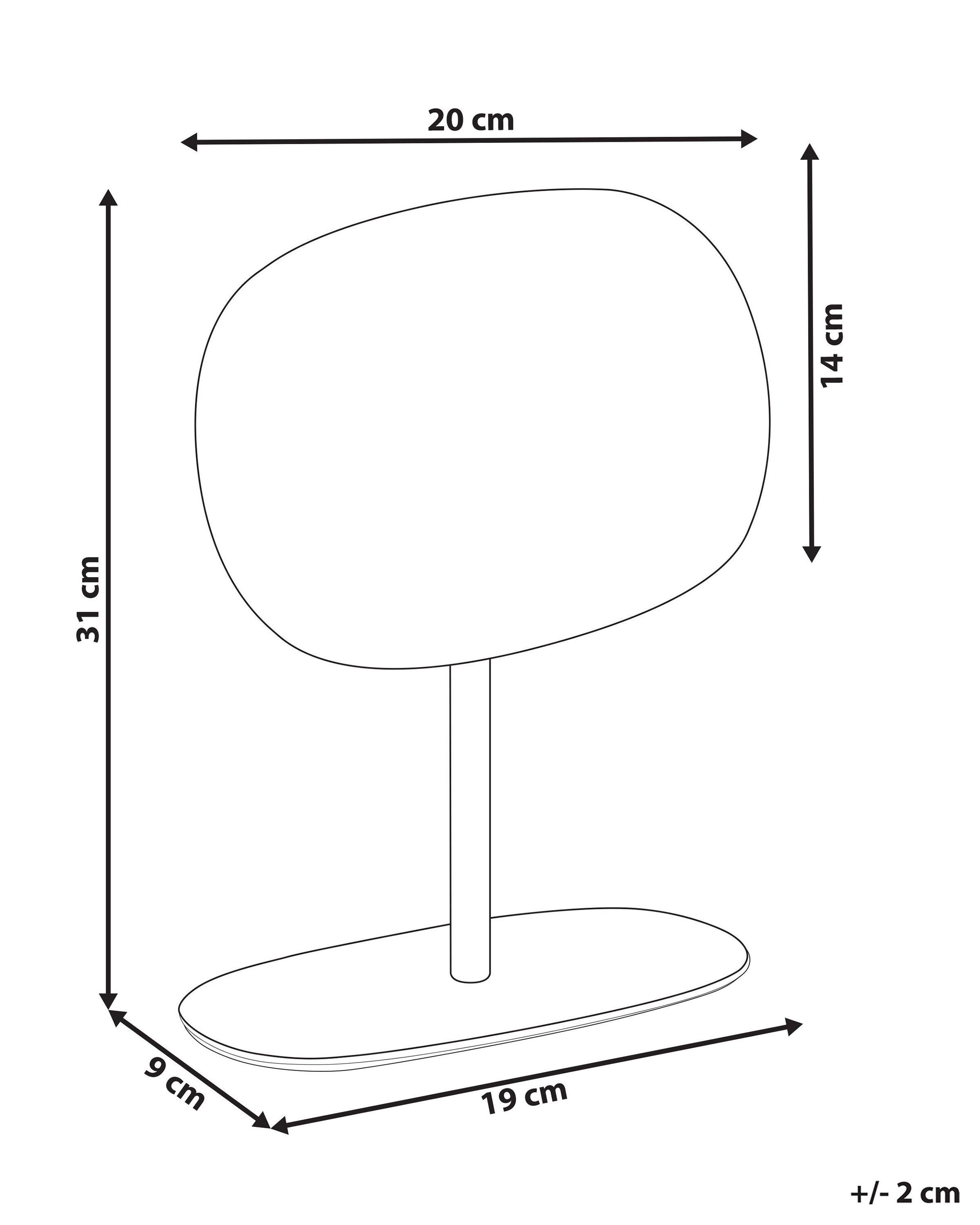 Beliani  Miroir de table en Métal Minimaliste CHARENTE 