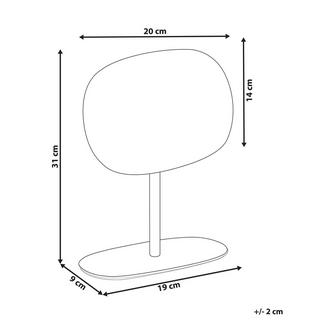 Beliani  Miroir de table en Métal Minimaliste CHARENTE 