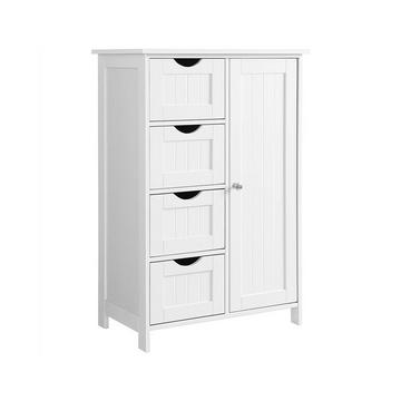 Meuble de salle de bain 1 Porte 4 Tiroirs