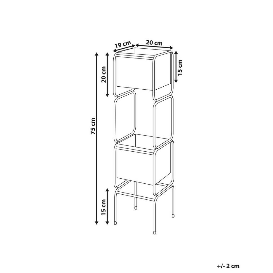 Beliani Supporto per vasi en Ferro Moderno COTINUS  