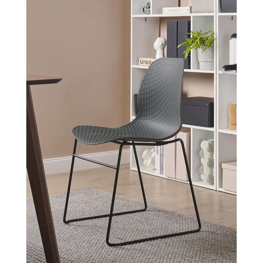 Beliani Lot de 4 chaises de conférence en Polypropylène Moderne PANORA  