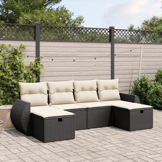 VidaXL set divano da giardino Polirattan  