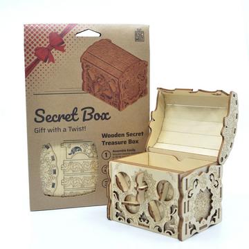 Boîte à secrets "Trésor" - Boîte de casse-tête en kit