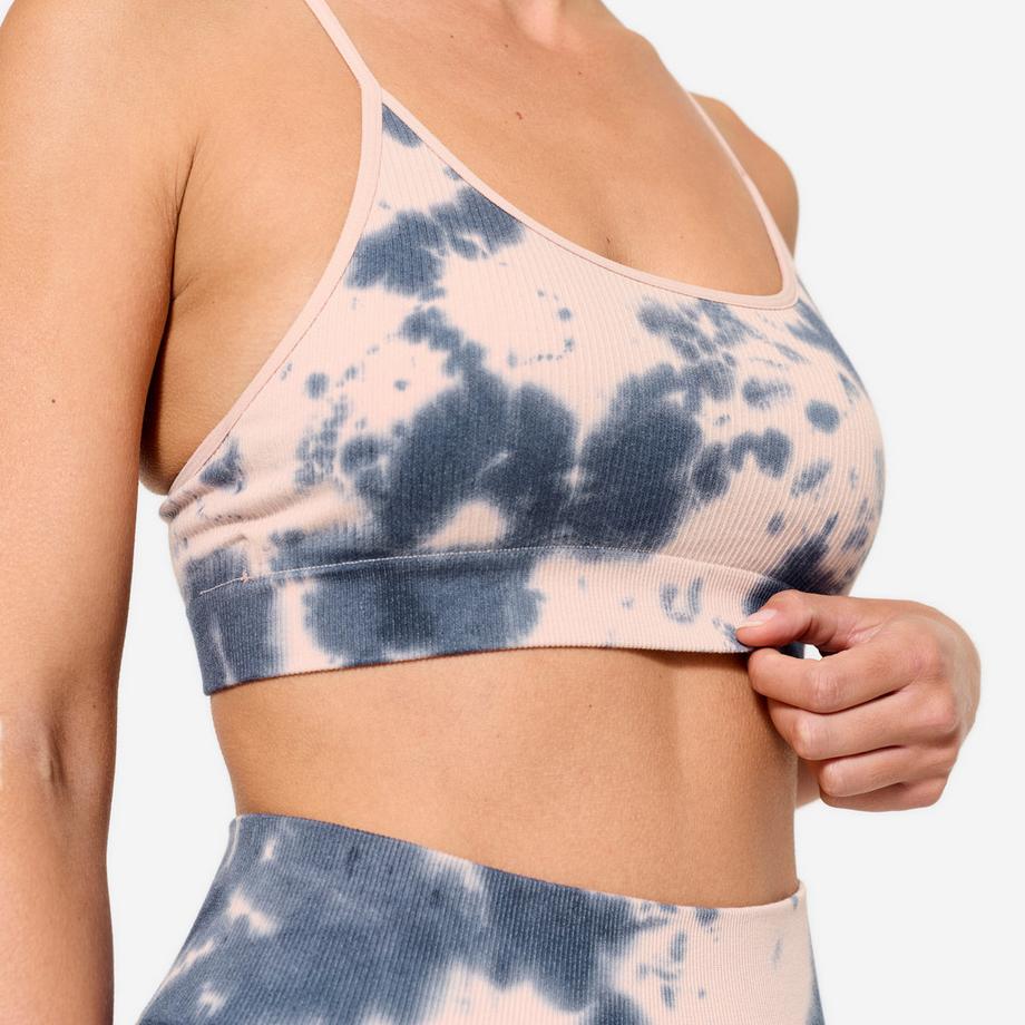 DOMYOS Brassière Fitness maintien léger sans coutures  