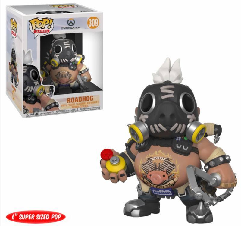 Image of Overwatch Super Sized POP! Games Vinyl Figur Roadhog