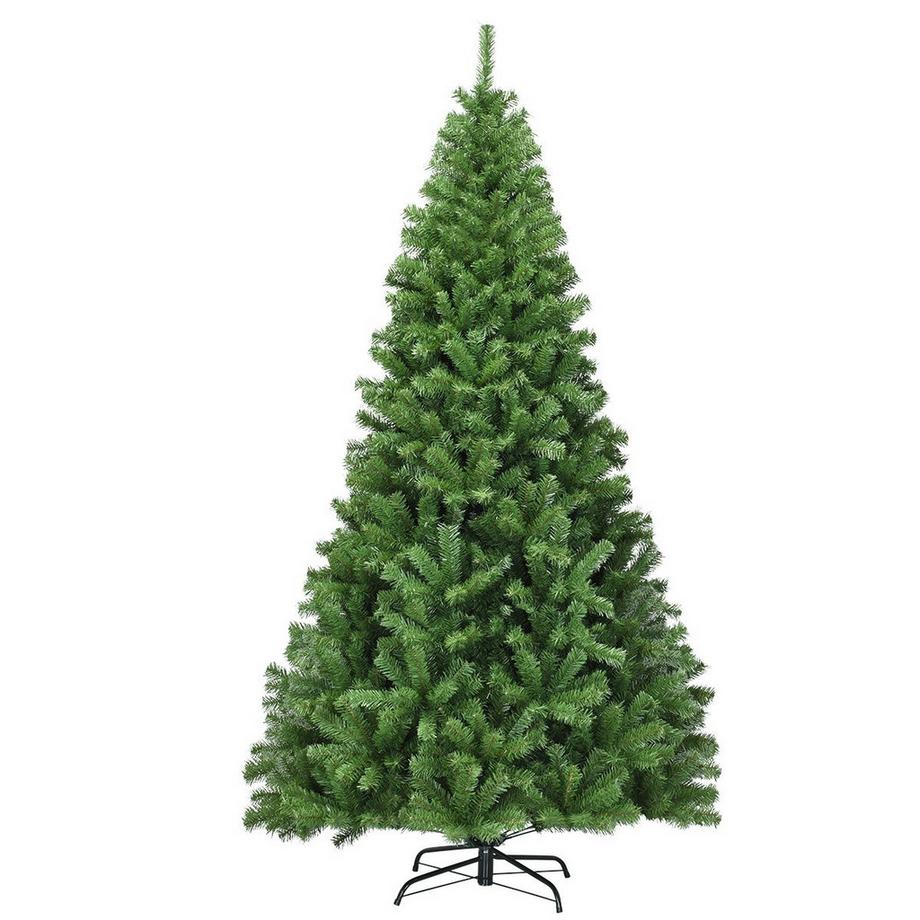 Northix Sapin de Noël 225 cm Sapin de Noël artificiel avec système de pliage 1346 pointes PVC vert  