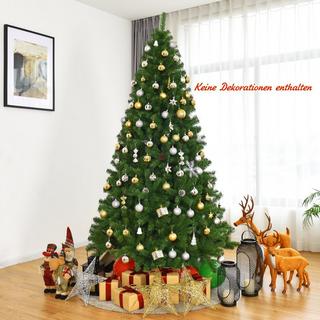 Northix Weihnachtsbaum 225 cm Künstlicher Tannenbaum mit Klappsystem 1346 Spitzen PVC Grün  