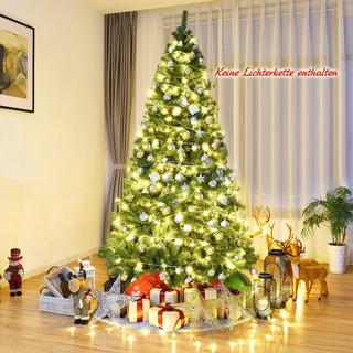 Northix Weihnachtsbaum 225 cm Künstlicher Tannenbaum mit Klappsystem 1346 Spitzen PVC Grün  
