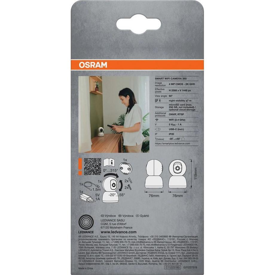 Osram  Caméra  Smart+ 360 