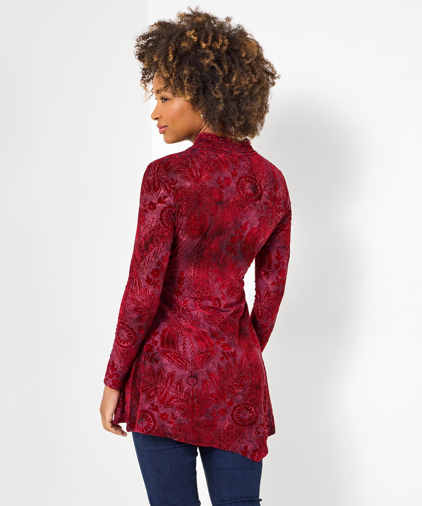 Joe Browns Tunica in Jersey Plissettata Scollo a V  