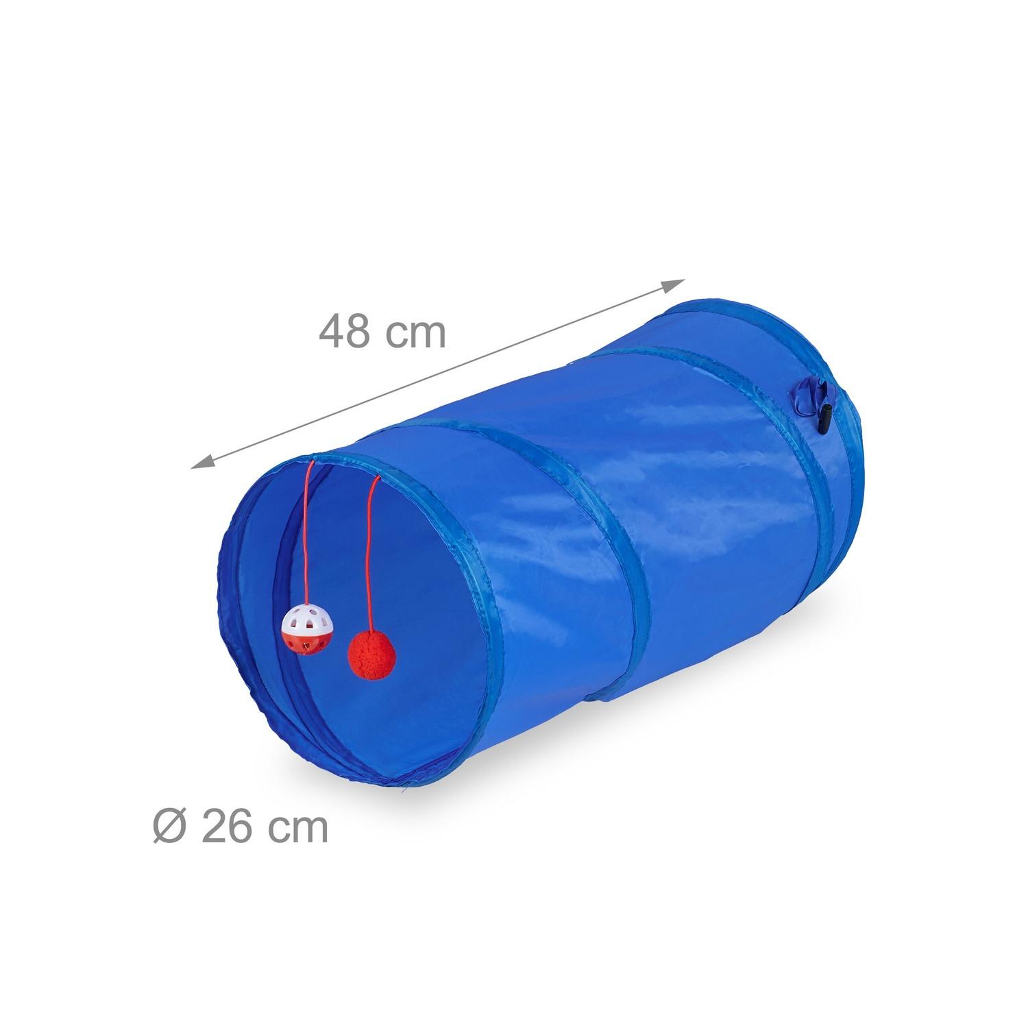 B2X  Tunnel per gatti pieghevole con giocattoli 