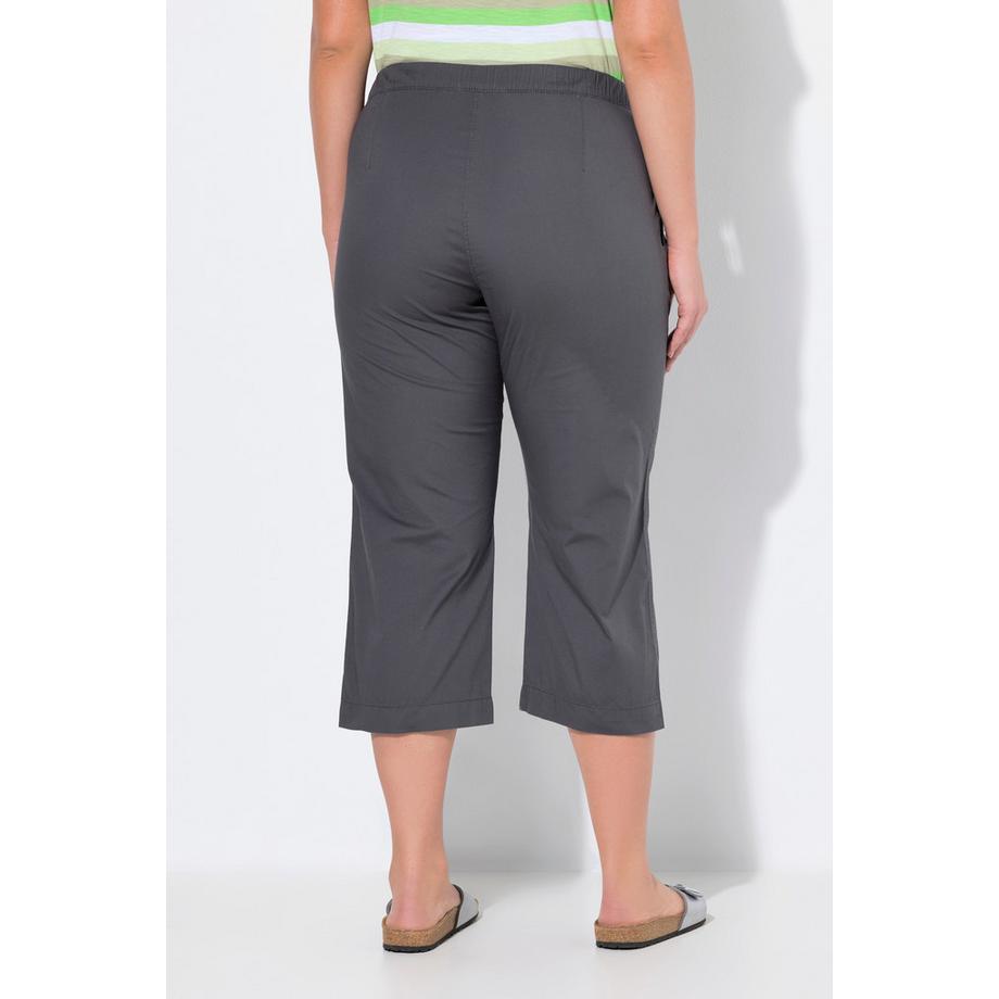 Ulla Popken Pantalon 7/8 Ruby Jambe Droite Taille Élastique  