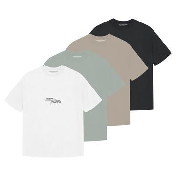 T-shirt  Pack de 4 Confortable à porter-JCOTARMAC BRANDING TEE CREW 4PK