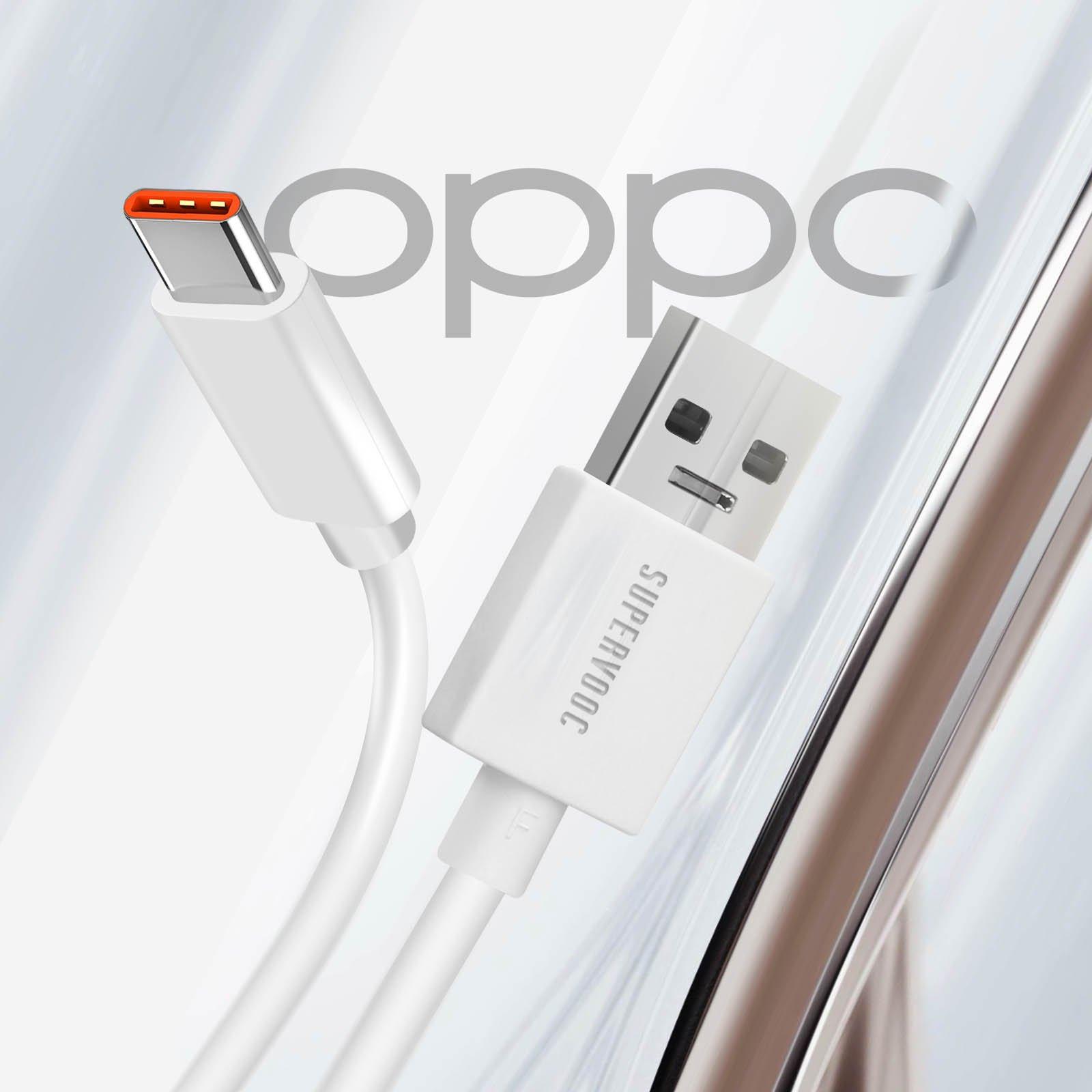 OPPO  Câble Oppo USB vers USB-C 65W, Blanc 1m 