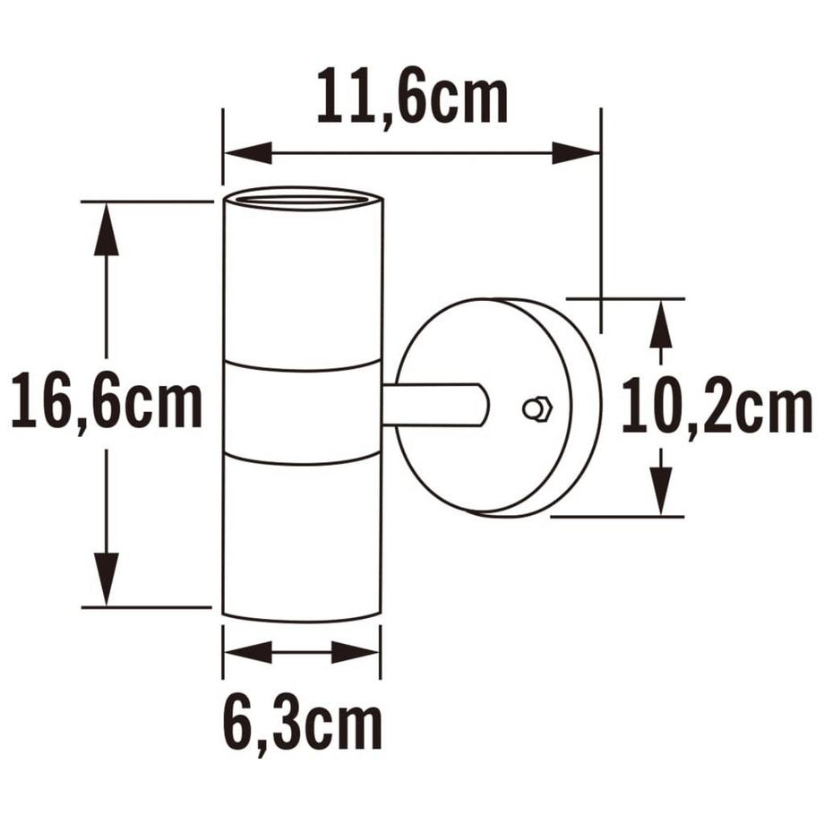 Konstsmide Außenlampe aluminium  