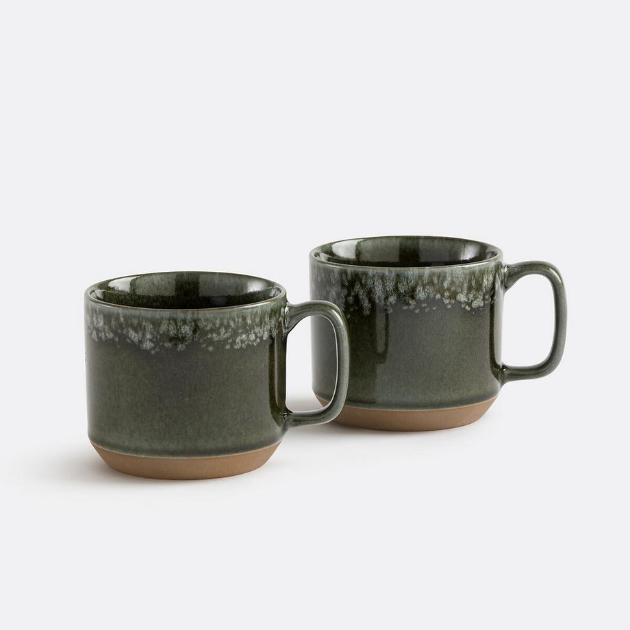 Set aus 2 Keramikbechern