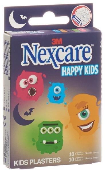 Image of Kinderpflast Happy Kids Monsters 20 Stk Unisex Braun 20Stück