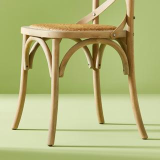 Calicosy Lotto di 6 sedie in legno massiccio e paglia di Vienna L61 cm - BISTROT  