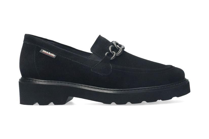 Image of Orla - Wildleder Mokassin Damen Schwarz 40