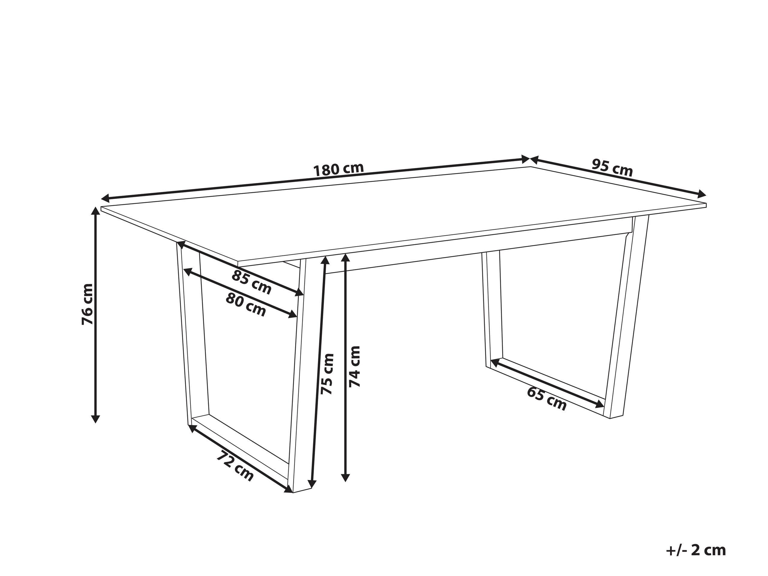 Beliani Table de repas en MDF Moderne CAMDEN  