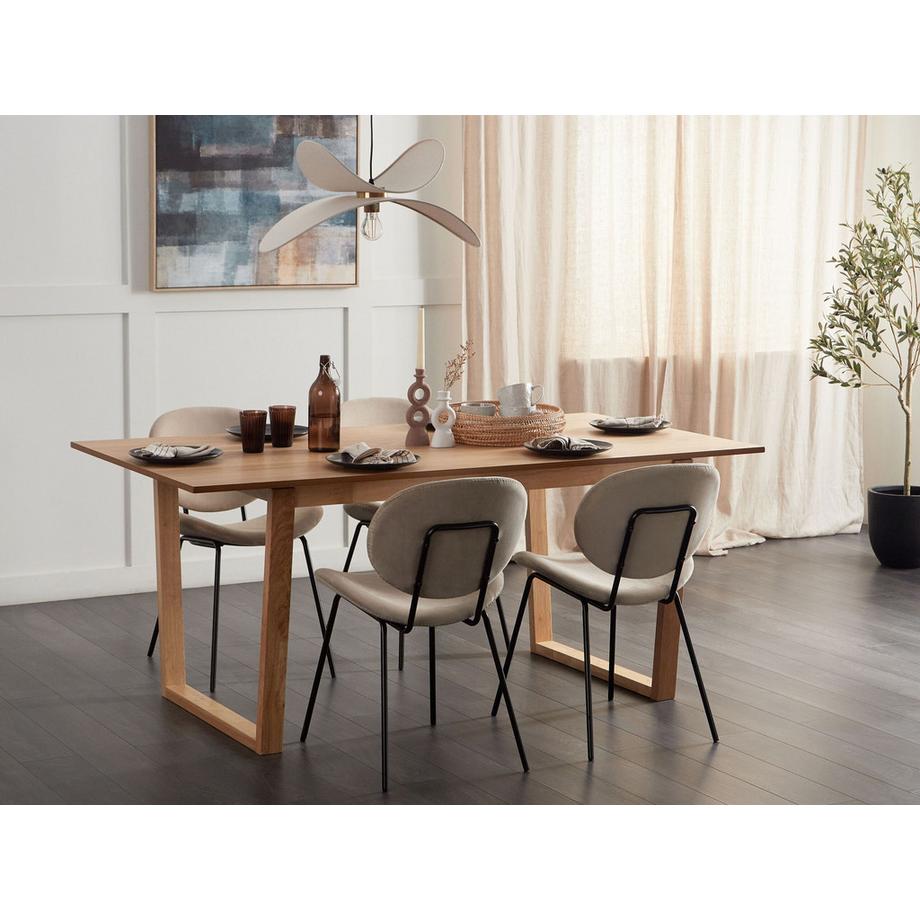 Beliani Table de repas en MDF Scandinave CAMDEN  