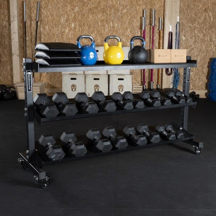 GladiatorFit  GladiatorFit Universal-Multifunktionsbehälter mit Rollen 