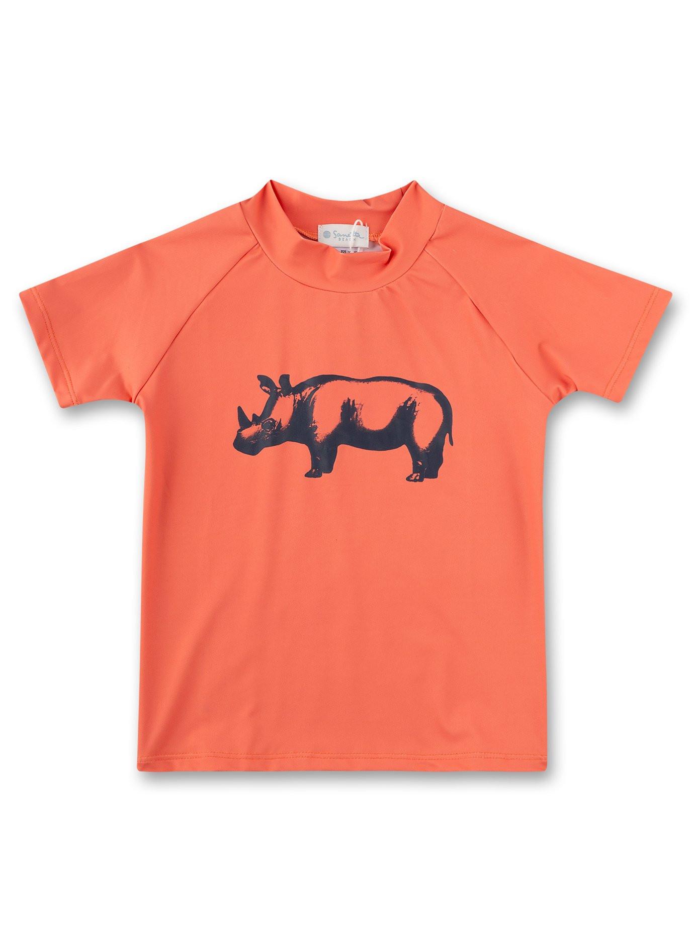Image of Jungen Schwimmshirt Nashorn Unisex Orange 92