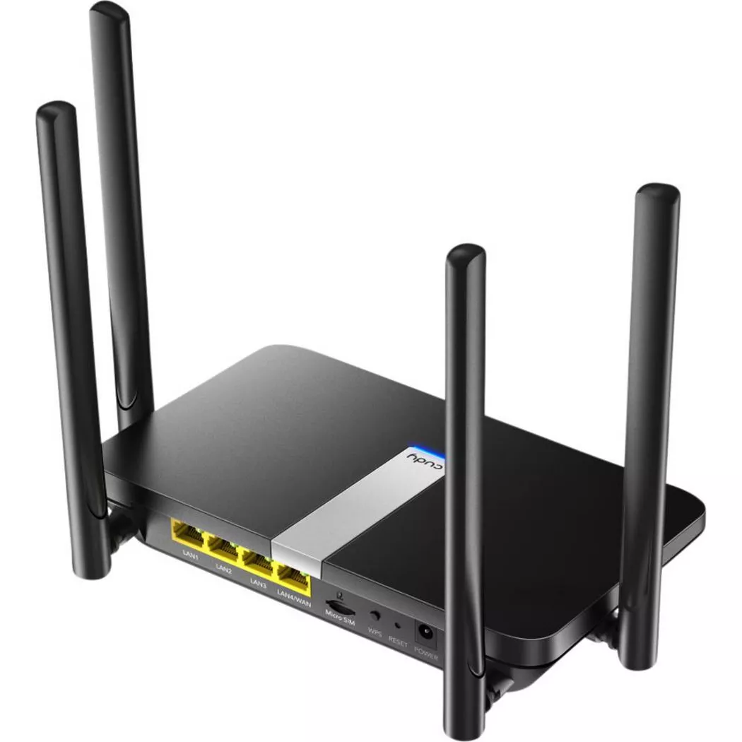Cudy LT500 routeur sans fil Fast Ethernet Bi-bande (2,4 GHz / 5 GHz) 4G Noir