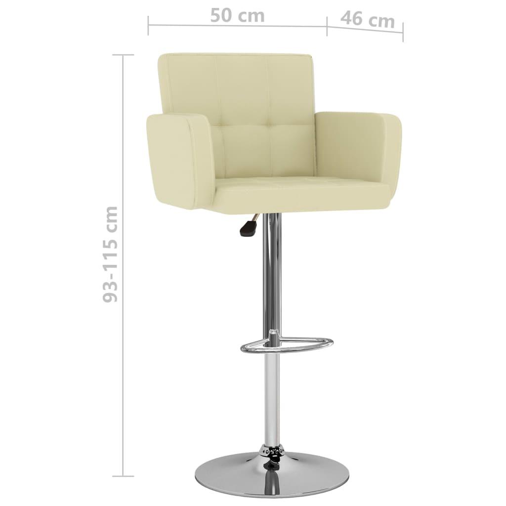 VidaXL Tabouret de bar cuir artificiel  