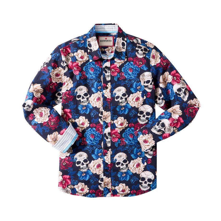 Joe Browns Chemise Motif Crânes Fleurs All-Over  